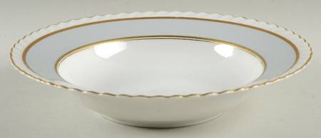 French Gray Rim Soup Bowl