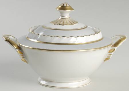 French Gray Sugar Bowl & Lid