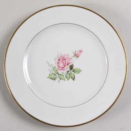 Franconia Rose Luncheon Plate