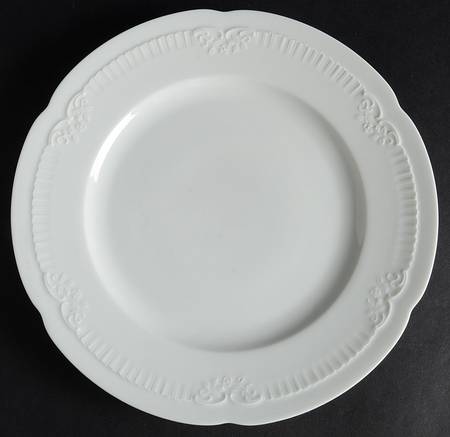 Franconia White Luncheon Plate