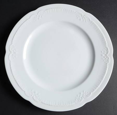 Franconia White Dinner Plate