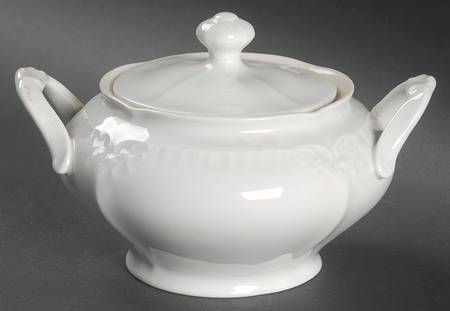 Franconia White Sugar Bowl & Lid
