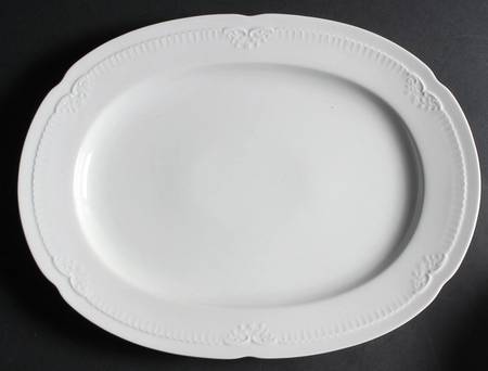Franconia White 15" Oval Serving Platter