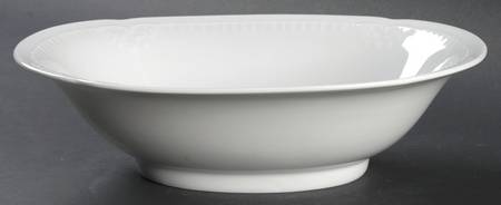Franconia White 10" Oval Vegetable Bowl