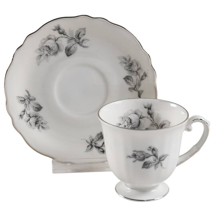 Grixella Footed Demitasse Cup & Saucer Set