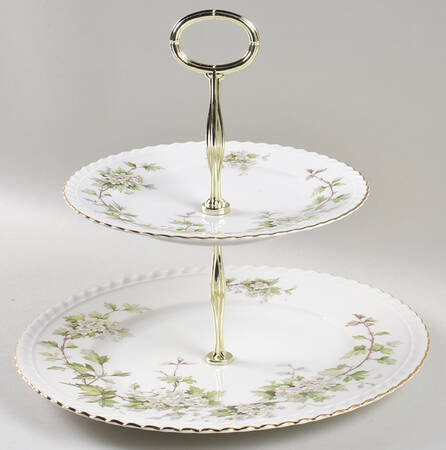 Hawthorn 6 5/8"-10"  2 Tiered Serving Tray (Dp, Sp) HC