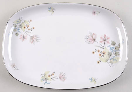 Hermosa (Platinum Trim) 11" Oval Serving Platter