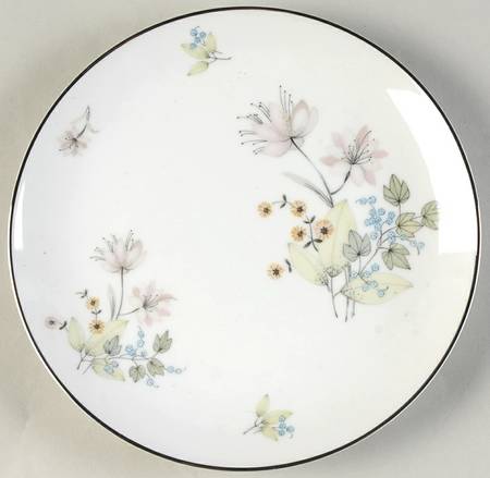 Hermosa (Platinum Trim) Salad Plate