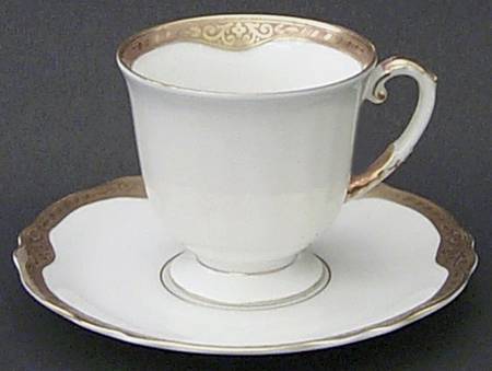 Jewel Footed Demitasse Cup & Saucer Set