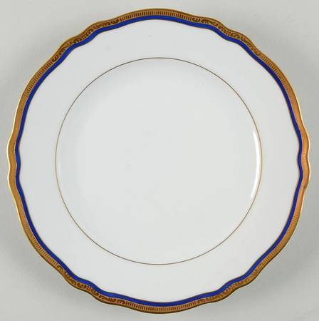La Marquise (Blue Cobalt Band) Salad Plate
