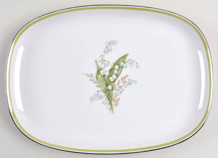 Lily of The Valley 11" Oval Serving Platter