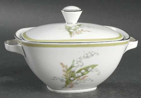Lily of The Valley Sugar Bowl & Lid