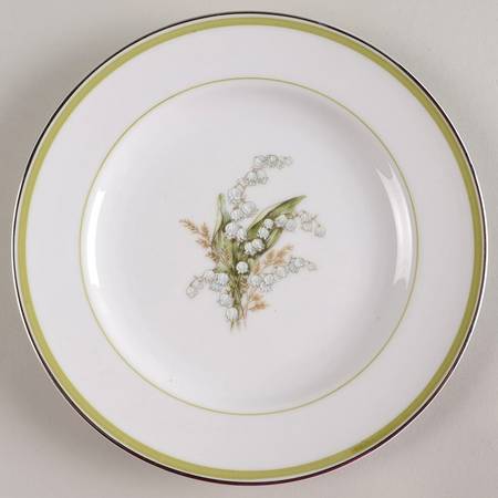 Lily of The Valley Salad Plate