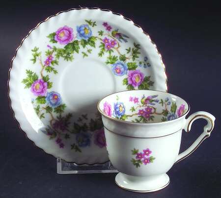 Mandarin Footed Demitasse Cup & Saucer Set