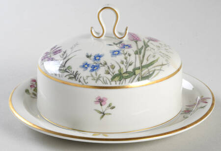 Meadow Flowers Round Covered Butter