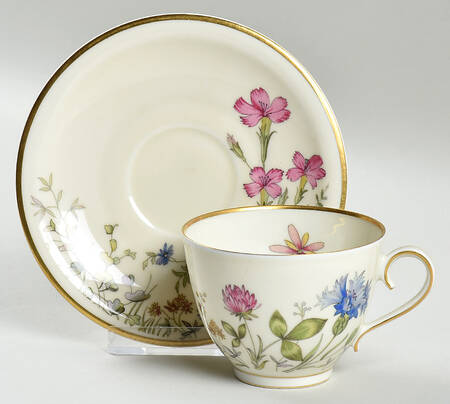 Meadow Flowers Flat Cup & Saucer Set