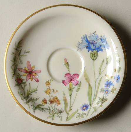 Meadow Flowers Saucer for Footed Demitasse Cup