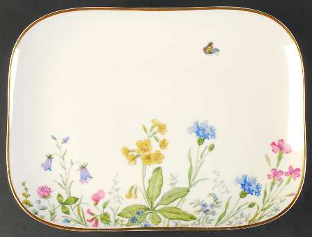 Meadow Flowers 12" Oval Serving Platter