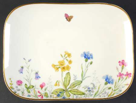 Meadow Flowers 12" Oval Serving Platter
