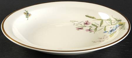 Meadow Flowers Rim Soup Bowl