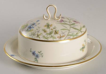 Meadow Flowers Round Covered Butter