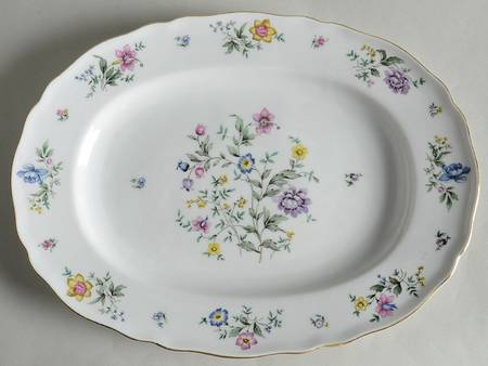 Millefleurs 12" Oval Serving Platter