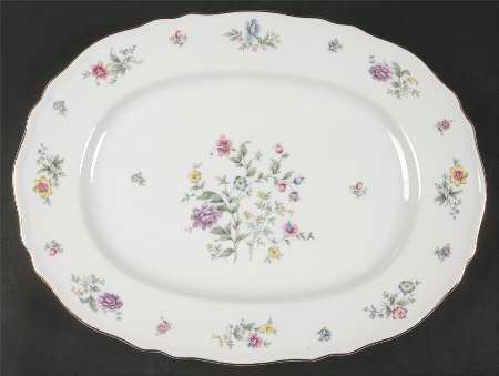 Millefleurs 15" Oval Serving Platter