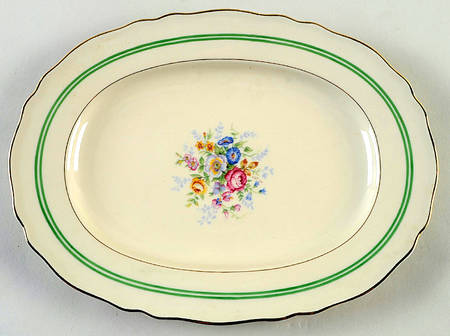 Musetta (Rim Shape) 11" Oval Serving Platter