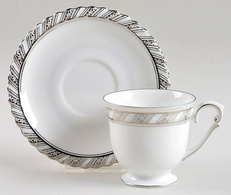 Palladina Footed Demitasse Cup & Saucer Set