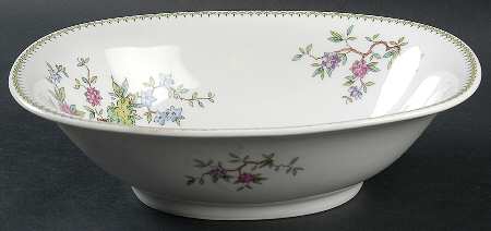Rhodora 9" Oval Vegetable Bowl