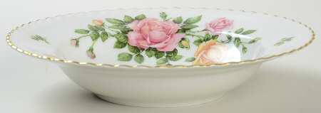 Rose Garden Rim Soup Bowl