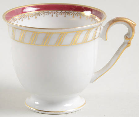 Ruby (Gold Verge Line) Footed Demitasse Cup