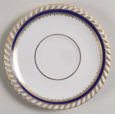 Sapphire Blue (Gold Gadroon Edge) Saucer for Cream Soup Bowl