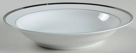 Silver Crown Rim Soup Bowl