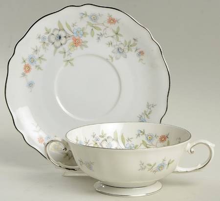 Sinfonette Footed Cream Soup Bowl & Saucer Set