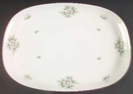 Silver Thistle 16" Oval Serving Platter