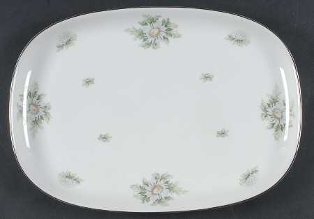 Silver Thistle 13" Oval Serving Platter