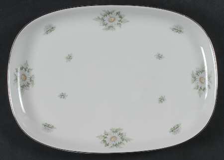 Silver Thistle 11" Oval Serving Platter