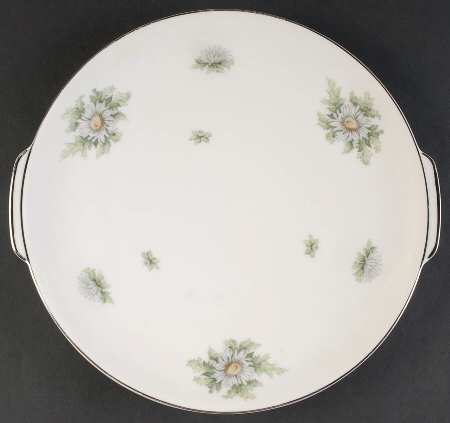 Silver Thistle Handled Cake Plate