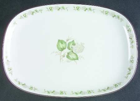 Summer Bloom 11" Oval Serving Platter