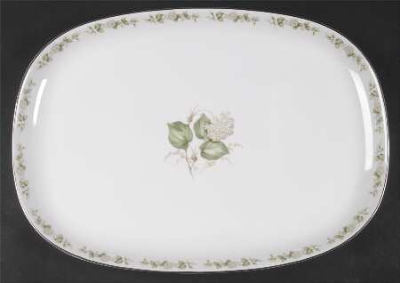 Summer Bloom 15" Oval Serving Platter