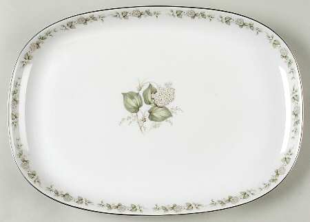 Summer Bloom 13" Oval Serving Platter