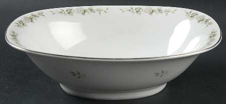Summer Bloom 9" Oval Vegetable Bowl