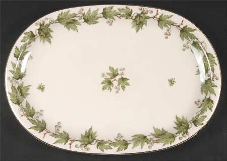 Sycamore (Center Decal) 15" Oval Serving Platter