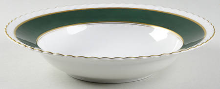Teal Rim Soup Bowl