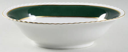 Teal 10" Oval Vegetable Bowl by Franconia-Krautheim & Adelburg