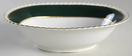 Teal 9" Oval Vegetable Bowl