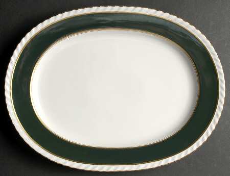 Teal 15" Oval Serving Platter