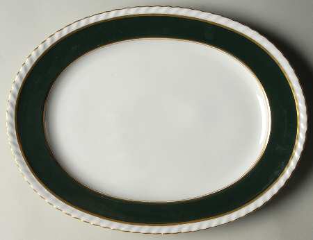 Teal 13" Oval Serving Platter