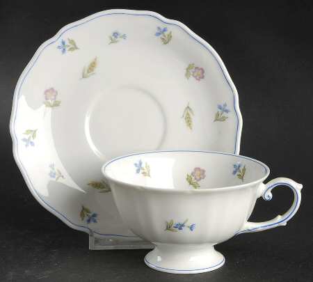 Virginia Footed Cup & Saucer Set